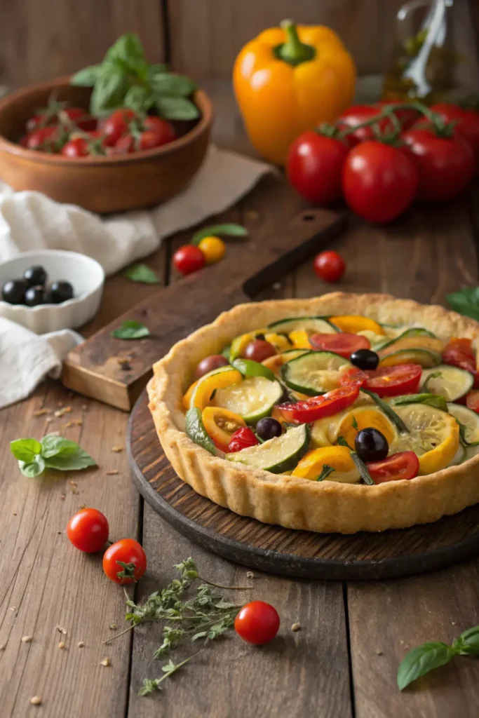 Tarte Salée Méditerranéenne (Pâte Brisée)