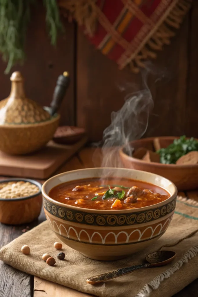 Harira Marocaine Traditionnelle (Soupe Salée)