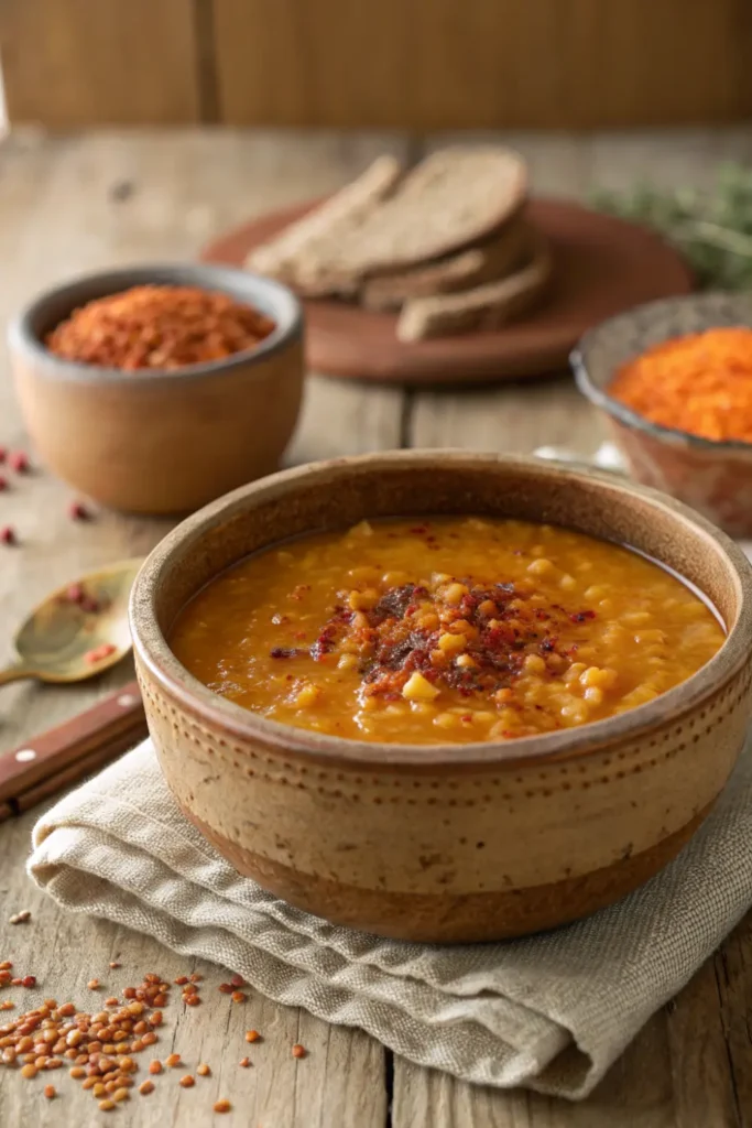 Soupe de Lentilles Épicée