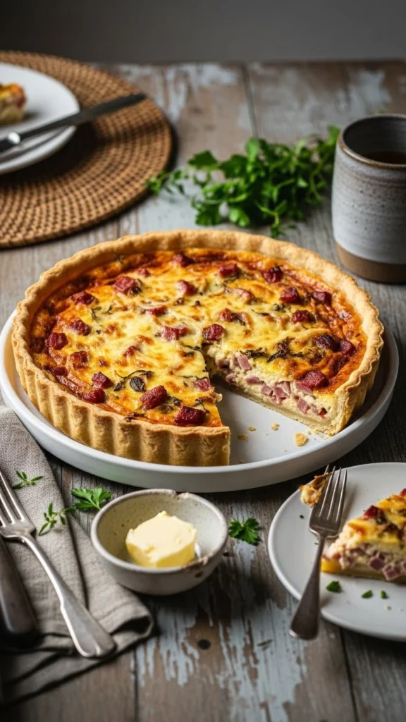 Idée Repas Soir Œufs : Quiche Lorraine Classique