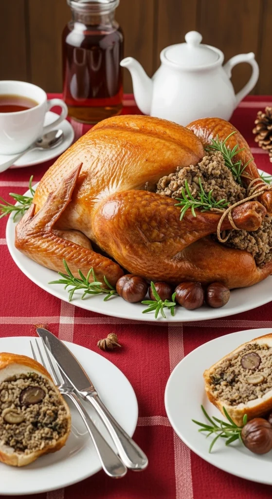 Idée Repas Soir Noël : Dinde Farcie aux Marrons