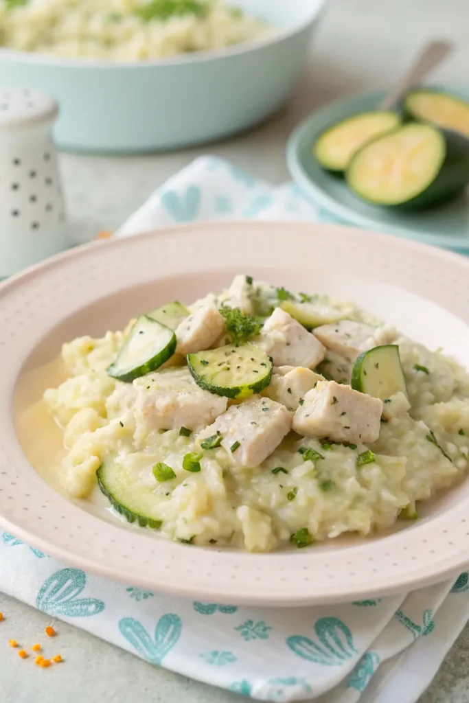 Écrasé de Poulet, Courgettes et Riz (dès 8 mois)