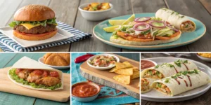 Repas du Soir Gourmands : Burgers, Wraps, Tacos et Plus