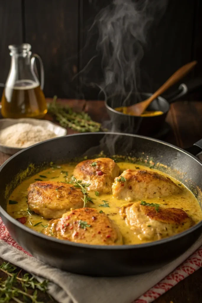 Poulet Crémeux à la Moutarde (Version Légère)