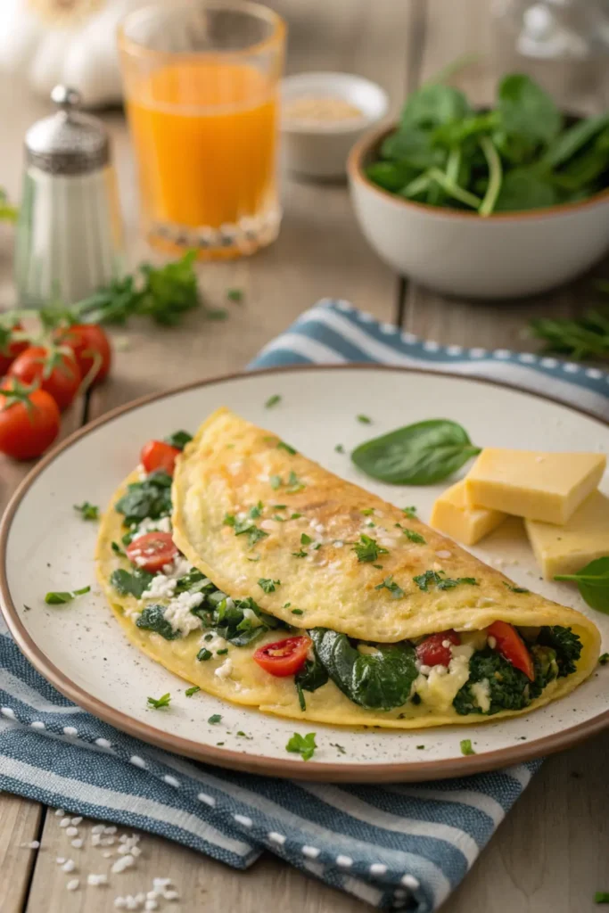 Omelette Légumes & Fromage Léger
