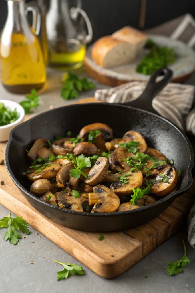  Poêlée de champignons aux herbes