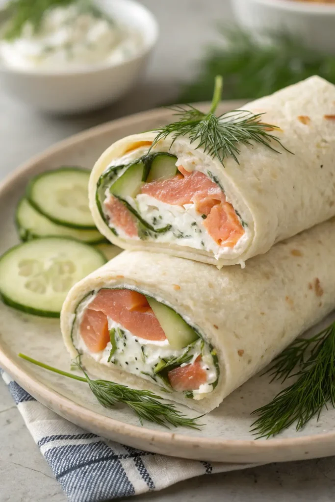 Wrap au Saumon et Fromage Frais