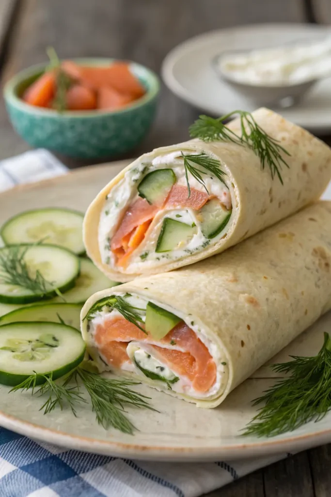 Wrap au Saumon Fumé et Fromage Frais