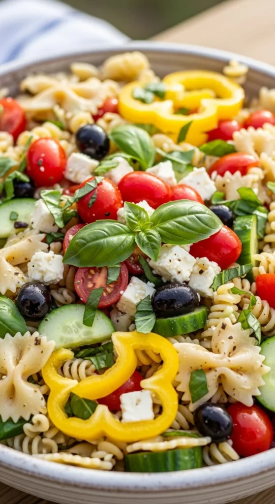 Salade de pâtes géante