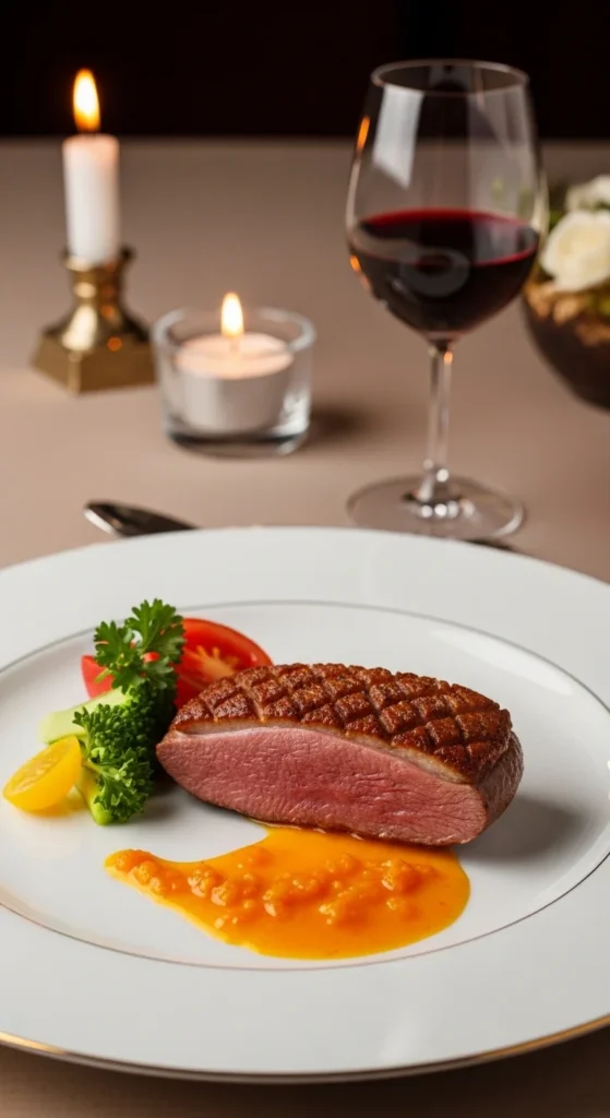 Magret de canard à l’orange