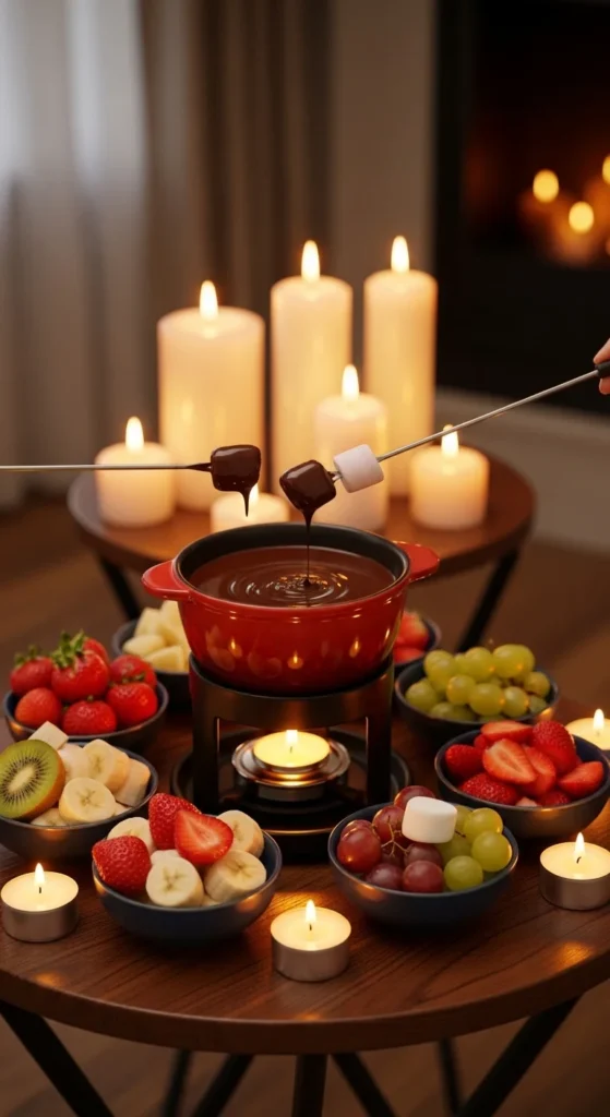 Fondue de chocolat pour deux