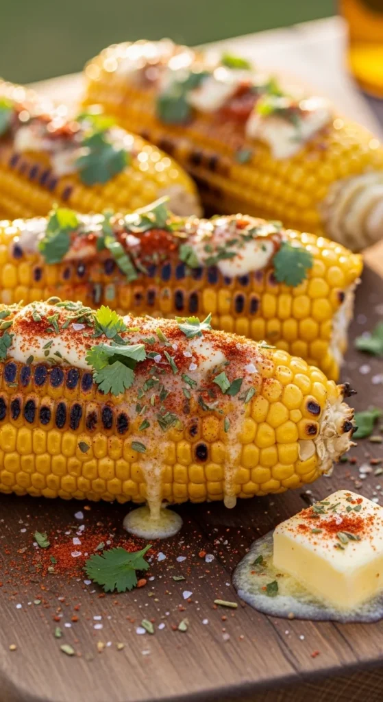 Maïs grillé au beurre et aux épices