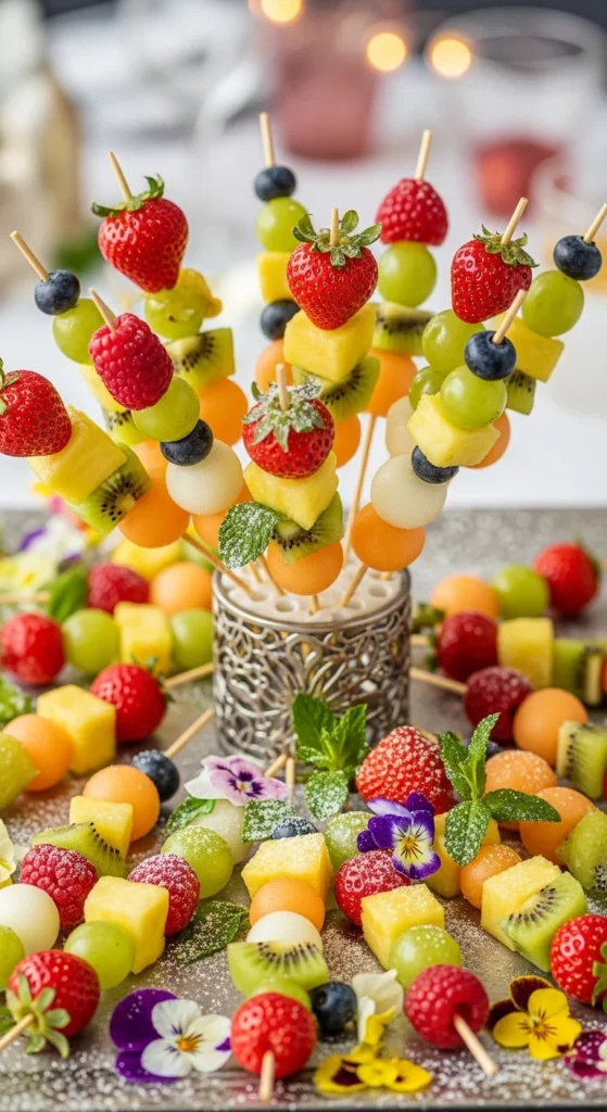 Brochettes de fruits frais (froid)