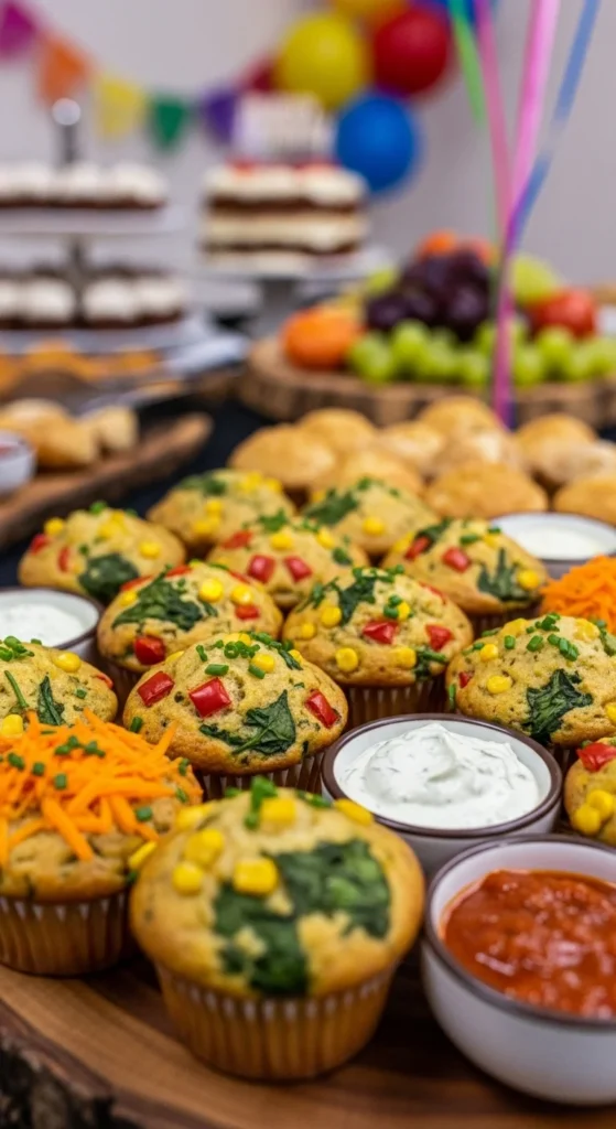 Muffins salés aux légumes (chaud ou tiède)