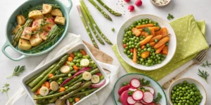 Recettes de Légumes de Printemps