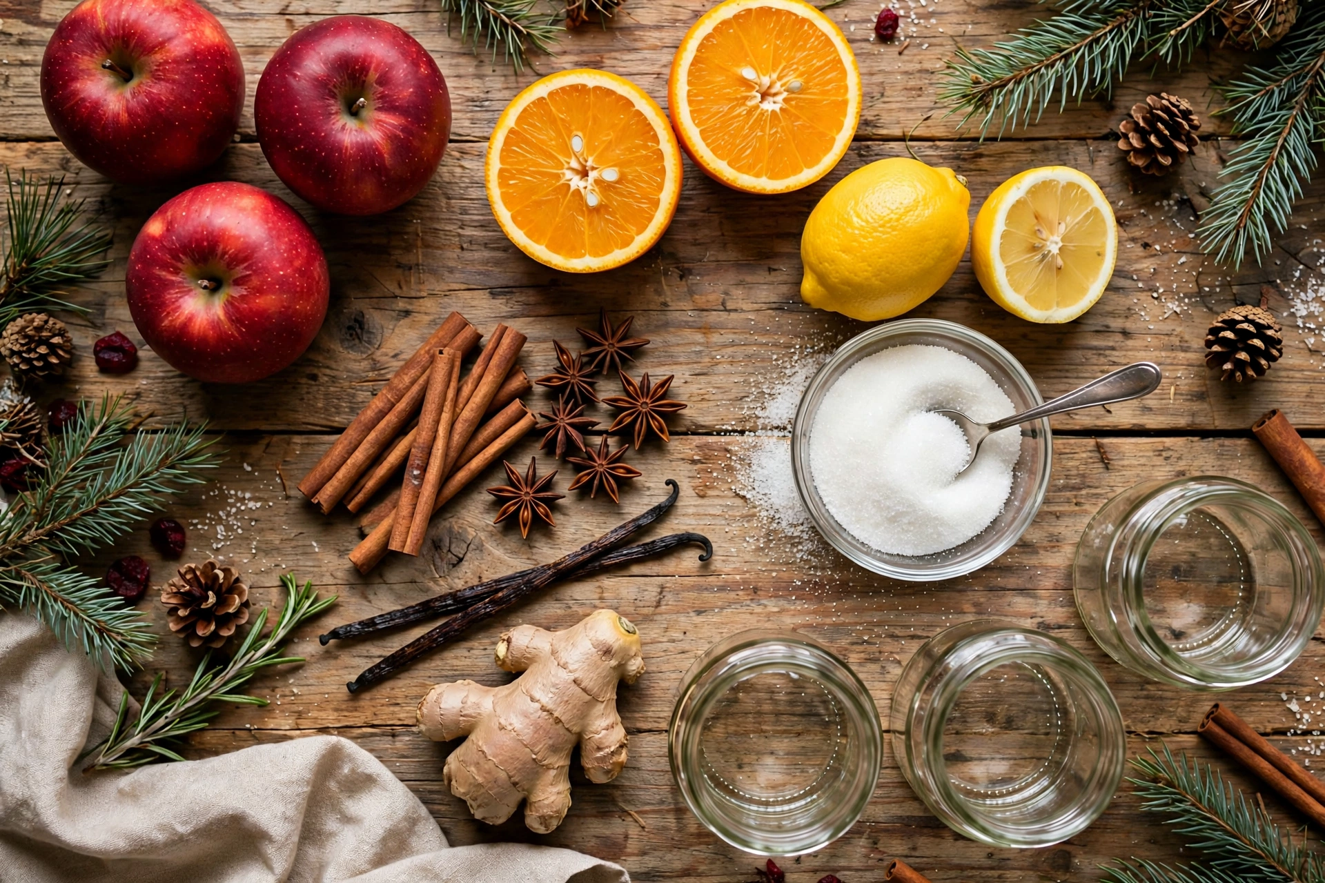 Ingrédients de la confiture de noël recette aux pommes et épices