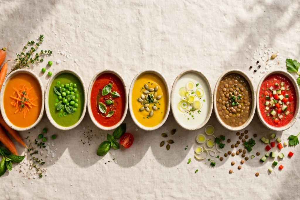 Idée recette soupe : 7 bols de soupes variées pour la semaine