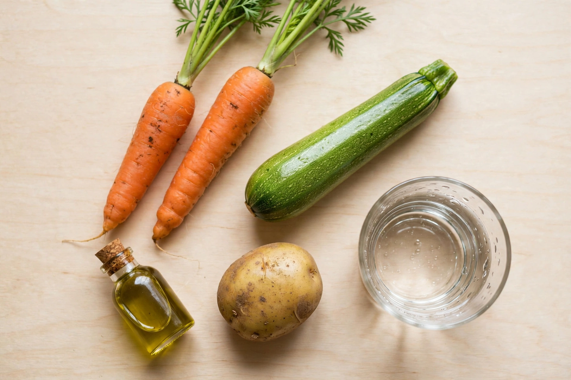Ingrédients de la recette de soupe bébé 6 mois