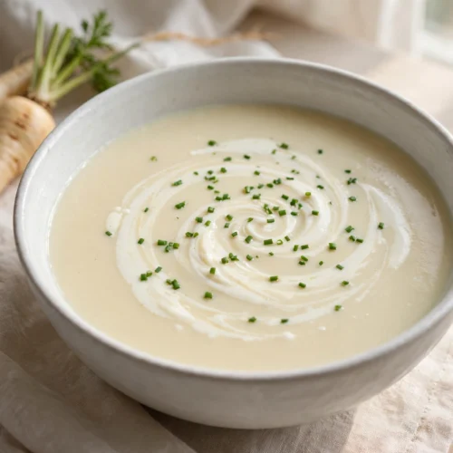 Velouté soyeux de recette de soupe au blender chauffant