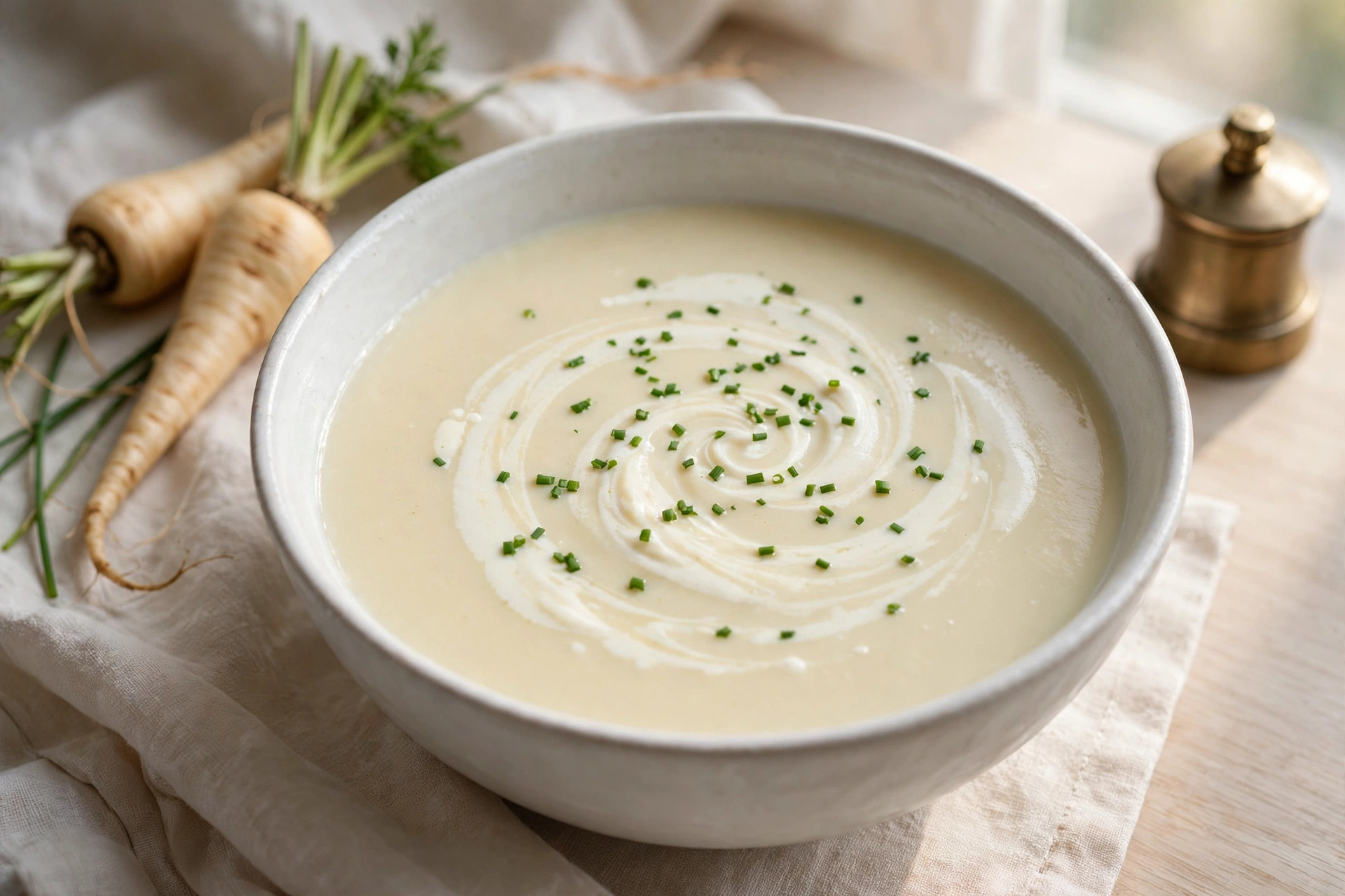 Velouté soyeux de recette de soupe au blender chauffant