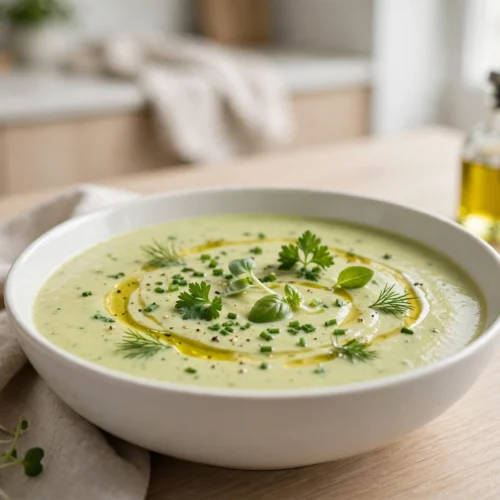 Soupe de légumes onctueuse préparée au soup maker