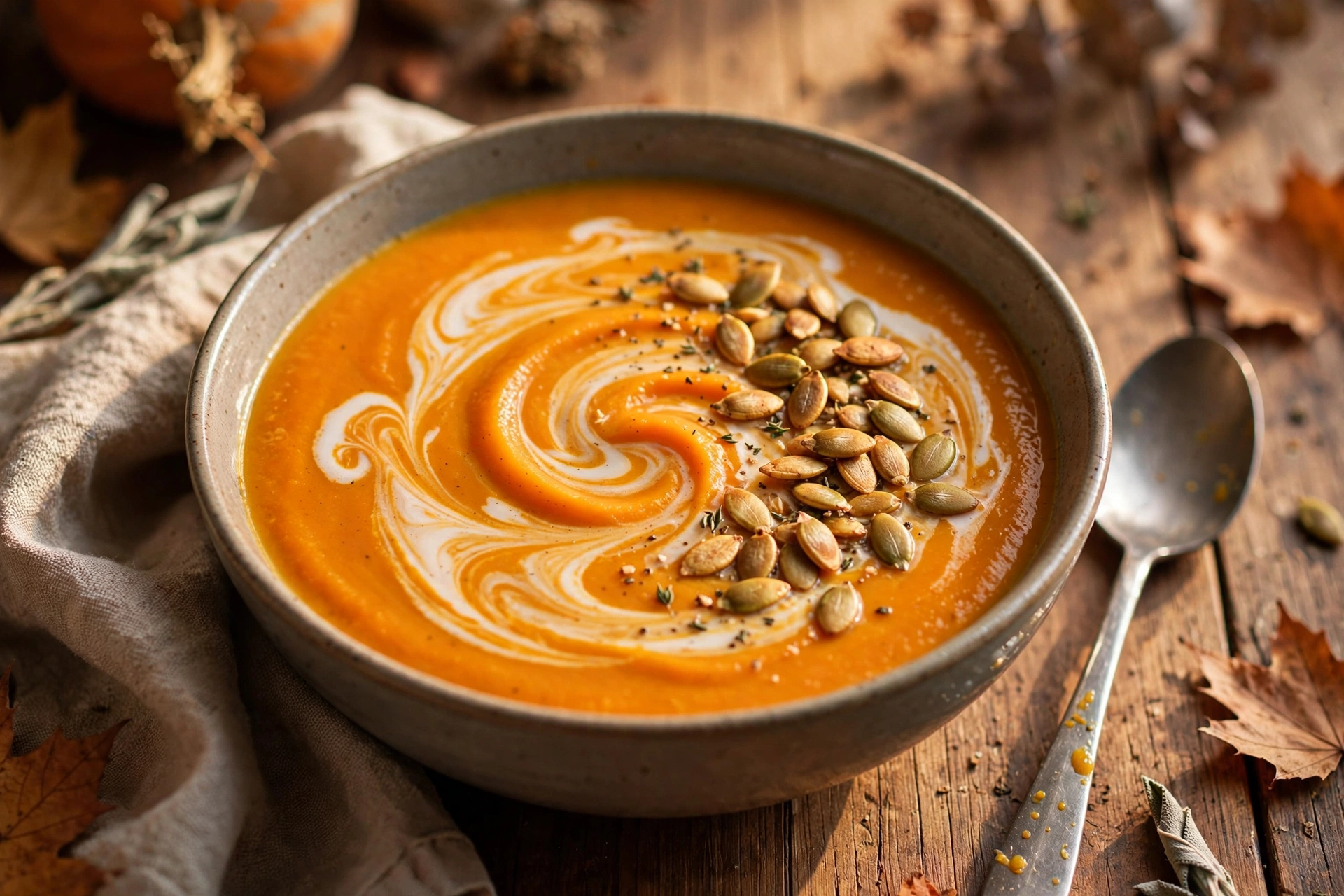 Velouté de recette de soupe patate douce carotte crémeux